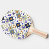 海のテーマパターン2 卓球ラケット (横)