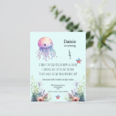 海のテーマ誕生日パーティーの招待の下 (スタンド正面)