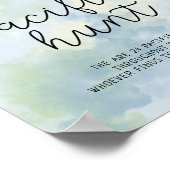 海のテーマ – おしゃぶり狩りベビーシャワーゲーム ポスター (角)