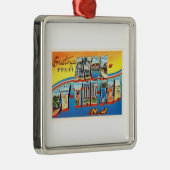 海のニュージャージーNJのヴィンテージの郵便はがきによるAvon - メタルオーナメント (右)