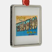 海のニュージャージーNJのヴィンテージの郵便はがきによるWildwood メタルオーナメント (右)