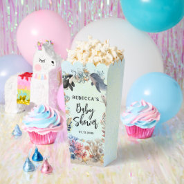 海のニュートラルなベビーシャワーの下の水色 フェイバーボックス