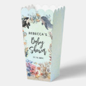 海のニュートラルなベビーシャワーの下の水色 フェイバーボックス (正面)