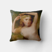 海のニンフ(Thomas Sully著) クッション (裏面)