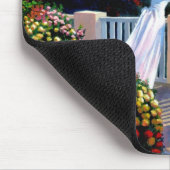 海のネズミの上を地中海の見る少女 マウスパッド (コーナー)