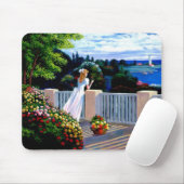 海のネズミの上を地中海の見る少女 マウスパッド (マウス)