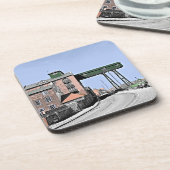 海のノーフォークの隣の古い穀倉地帯の井戸 コースター (左側)