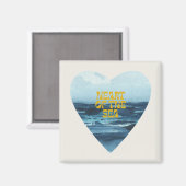 海のハート – マグネット (正面/裏面)