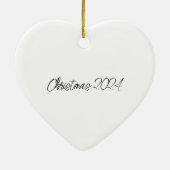 海のハート：人魚 セラミックオーナメント (裏面)