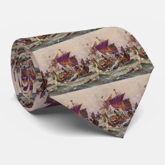 海のバイキングの戦い ネクタイ (ロール)