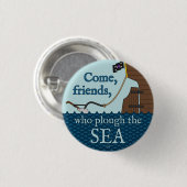 海のバッジを押し付ける 缶バッジ (正面&裏面)