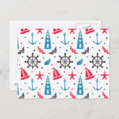 海のパタ航海のーン ポストカード (正面/裏面)