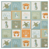 海のパッチワーク ファブリック (見本)