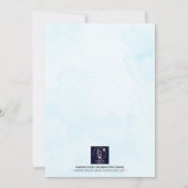 海のパーソナライズされた下でダウンロード可能誕生日 招待状 (裏面)