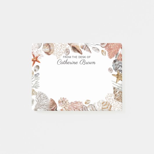 海のパーソナライズされた下 ポストイット (正面)