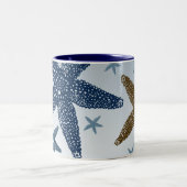 海のヒトデによって ツートーンマグカップ (中央)