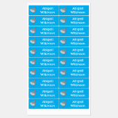 海のヒメダイmola molaかわいい漫画パーソナライズされた ラベル (シート)