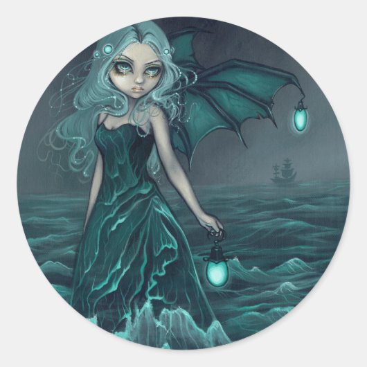 「海のビーコン」シール ラウンドシール (正面)