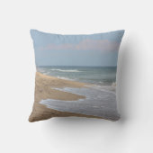 海のビーチおよび波 クッション (裏面)