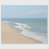 海のビーチおよび波 ラッピングペーパー (フラット)