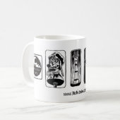 海のビーチのマグ コーヒーマグカップ (正面左)