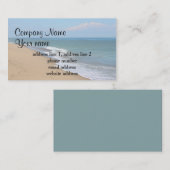 海のビーチの写真 名刺 (正面/裏面)