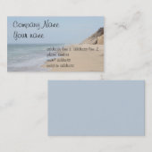 海のビーチの写真 名刺 (正面/裏面)