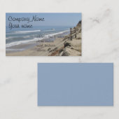 海のビーチの写真 名刺 (正面/裏面)