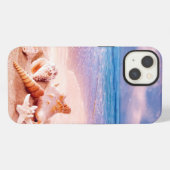 海のビーチの貝殻 iPhoneケース (裏面横)