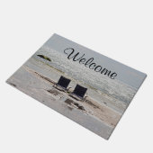 海のビーチ ドアマット (アングル)