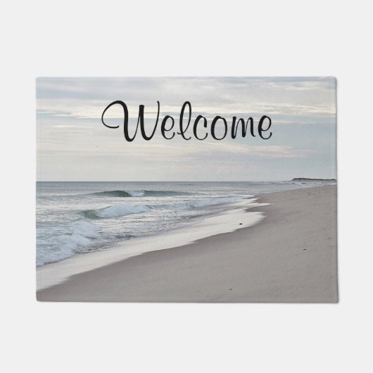 海のビーチ ドアマット (正面)