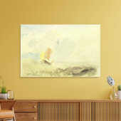 海のピース – 荒い海と魚釣り船， 182 キャンバスプリント (インサイチュ (リビング))