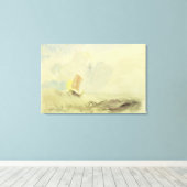 海のピース – 荒い海と魚釣り船， 182 キャンバスプリント (インサイチュ (ウッドフロア))