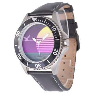 海のフラミンゴ 腕時計