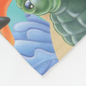 海のフランネル毛布の下 フリースブランケット (角)