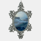 海のプリンセス スノーフレークピューターオーナメント (左)