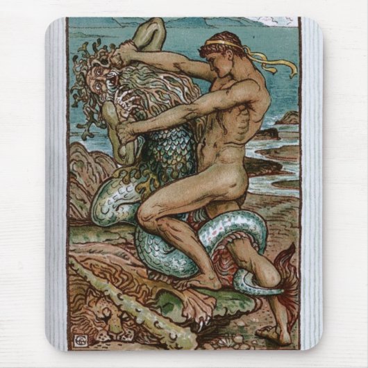 海のヘラクレス及び老人 マウスパッド (正面)