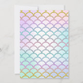 海のベビーシャワーのビンゴのトランプゲームの下 招待状 (裏面)