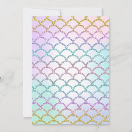 海のベビーシャワーのビンゴのトランプゲームの下 招待状 (裏面)