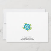 海のベビーシャワー招待状 招待状 (裏面)