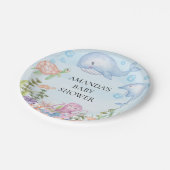 海のベビーシャワー7"の下の水彩画プレート ペーパープレート (アングル)