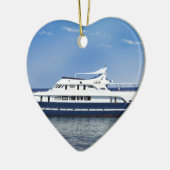 海のボート セラミックオーナメント (左)