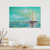 海のポスターで独り立ち ポスター (キッチン)