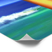 海のポスターによるクロス ポスター (角)