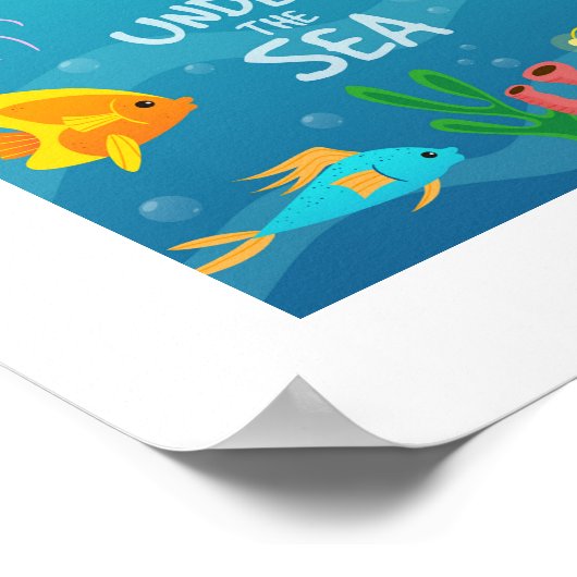 海のポスターの下で ポスター (角)