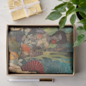 海のポップ・アートのコラージュの切り離し下のグルーブ文化 薄葉紙 (ギフト)