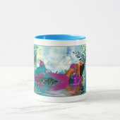 海のマグによる人魚 マグカップ (中央)