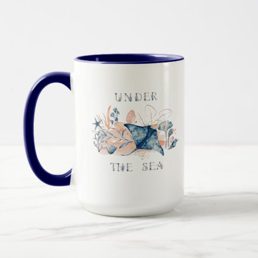海のマグカップの下 マグカップ (左)