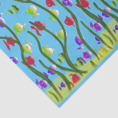 海のマンガスタイルのおもしろい魚が泳いでいる中で 薄葉紙 (詳細)