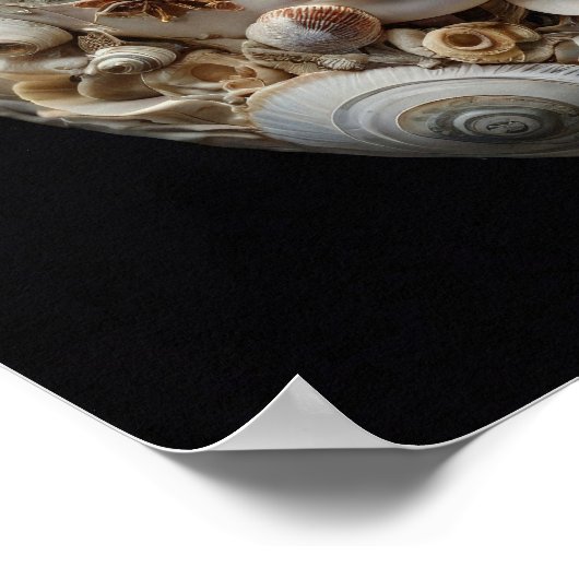 海のミューズ – 寓意的な女性抽象芸術アート ポスター (角)